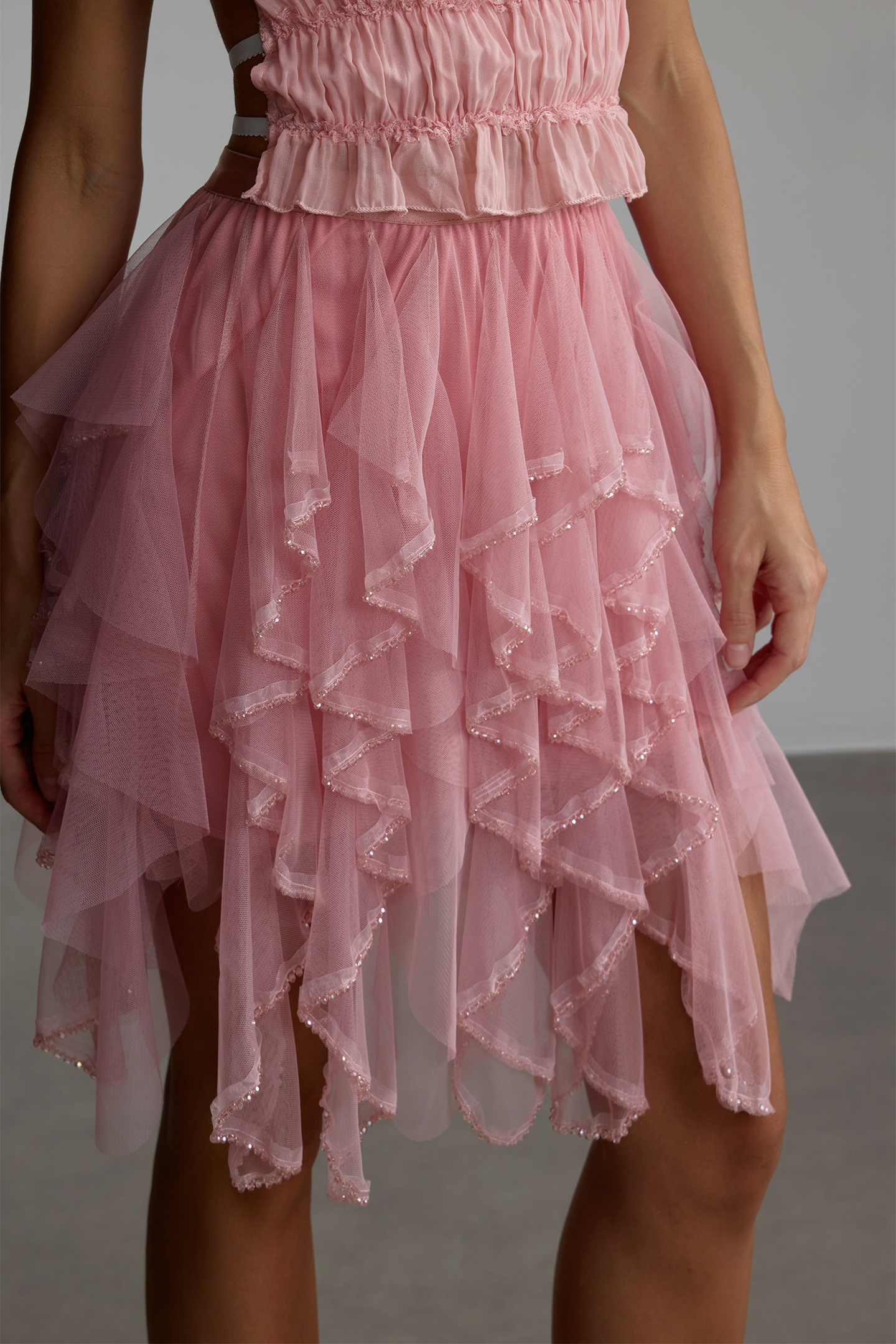 Renata Tulle Layered Mini Skirt