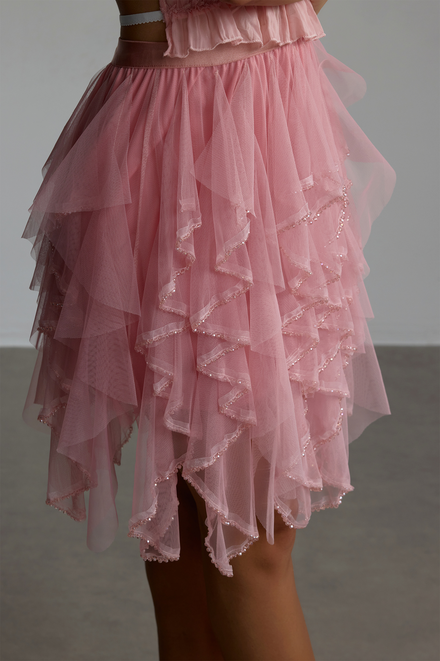 Renata Tulle Layered Mini Skirt