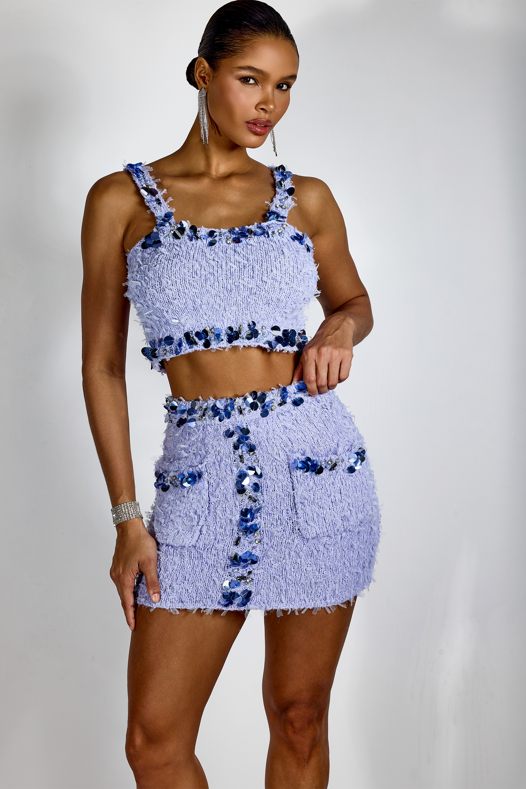 A Fiori Completo Gonna E Crop Top Minigonna Twin Set Gonna