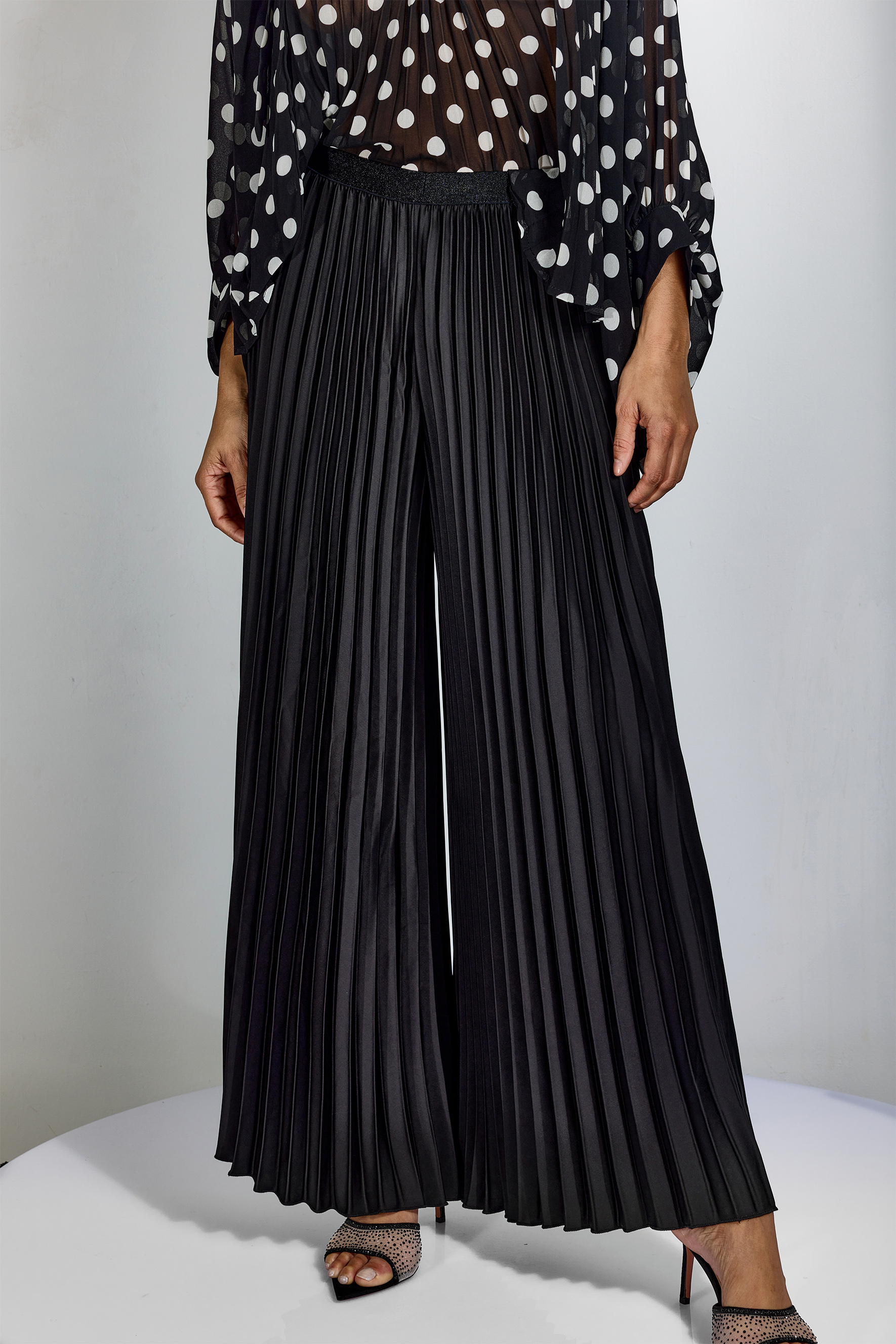 Alma Pleated Wide Leg Pants