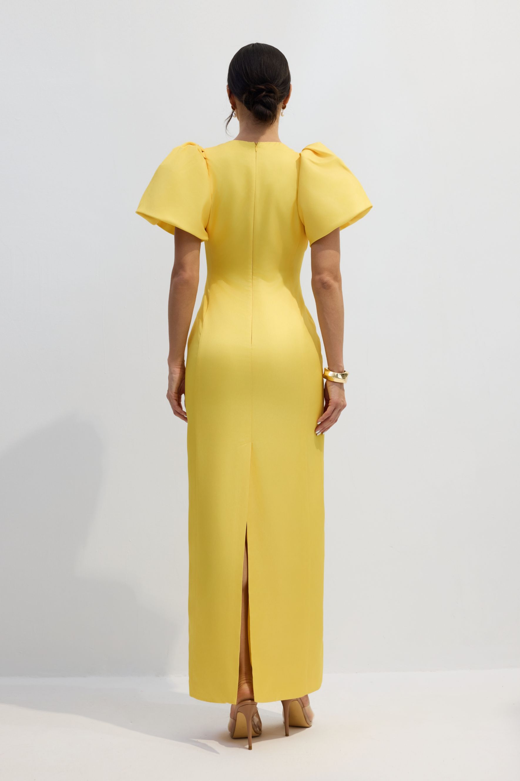 Lorraine Floral Printed Maxi Split Dress