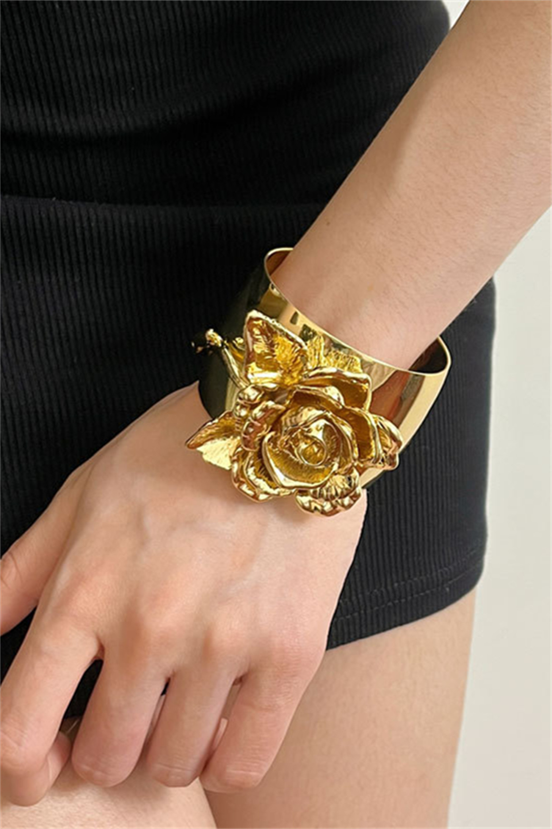 3D Flower Cuff Bracelet-Sunfere