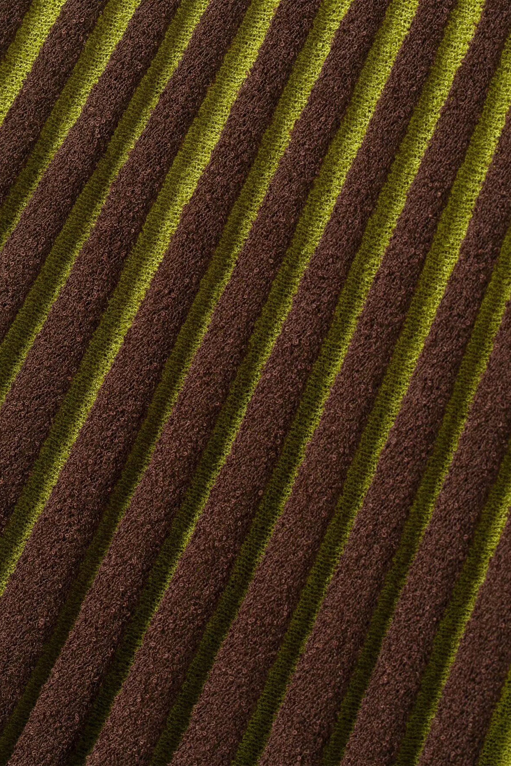 Amanda Striped V-Neck Knit Mini Dress