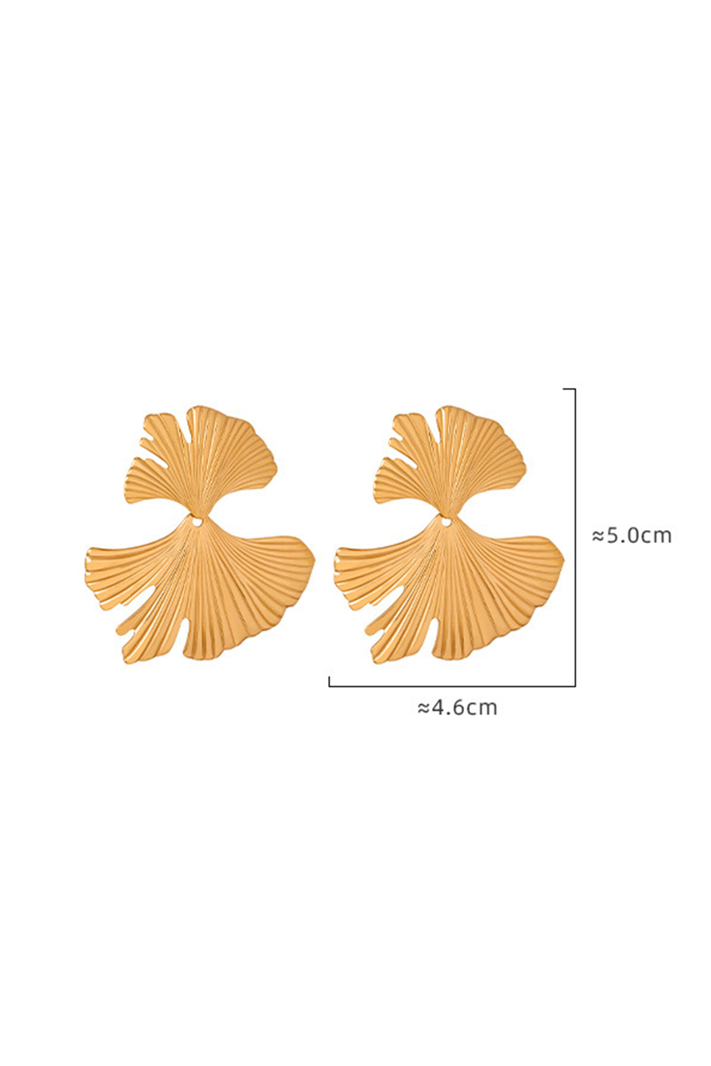 Ginkgo Leaf Drop Earrings