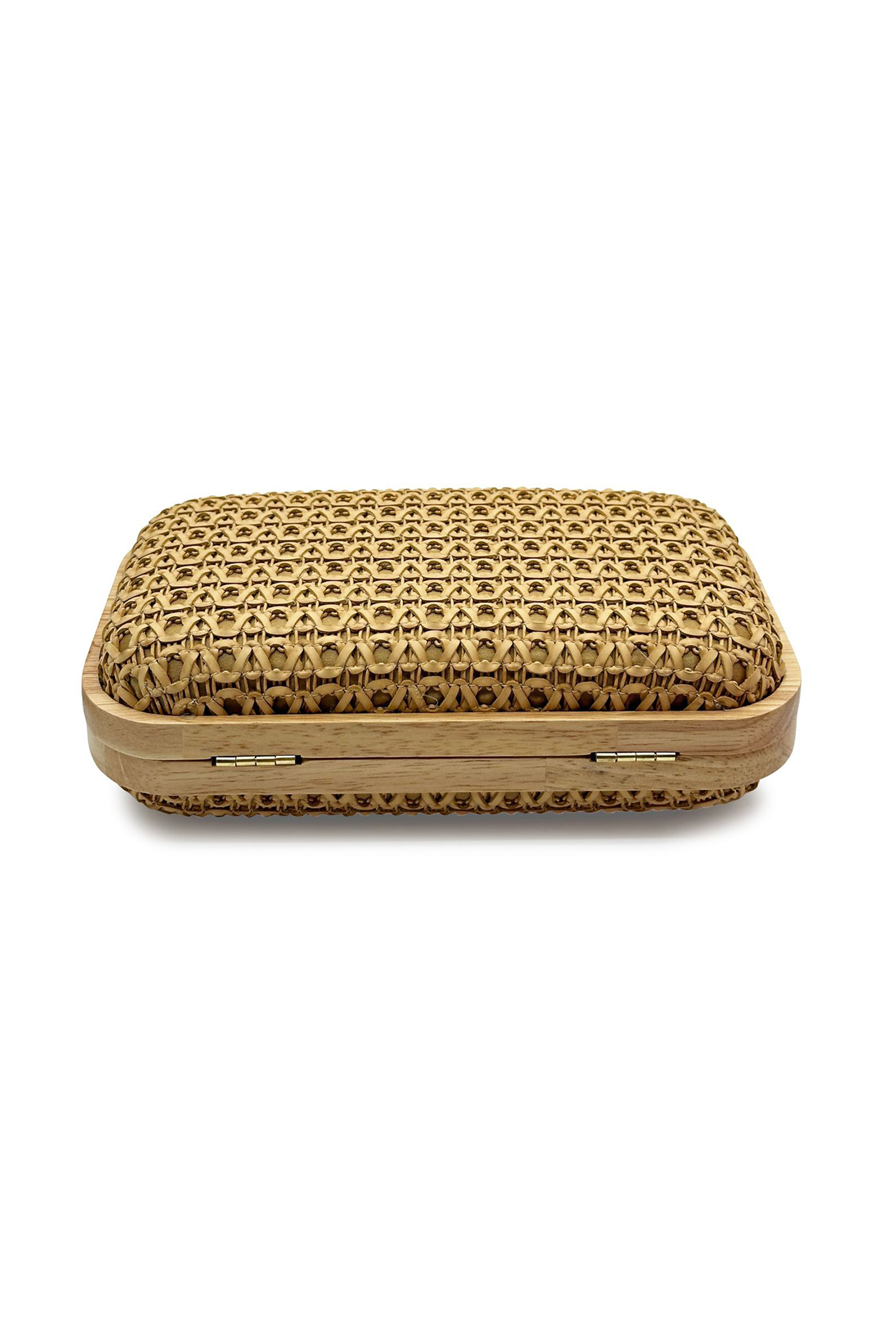 Natural Straw Weave Clutch