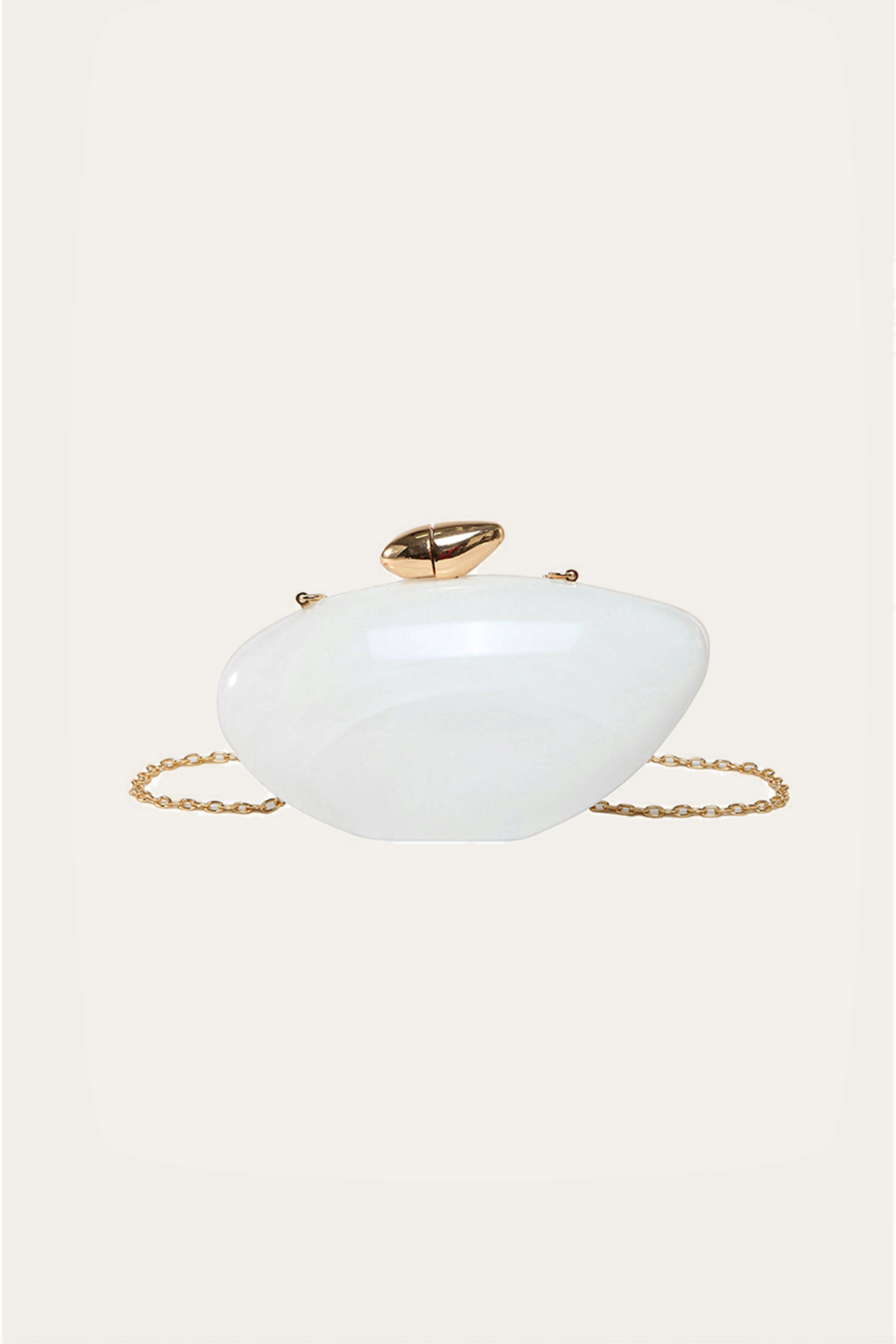 Oval Shaped Acrylic Clutch