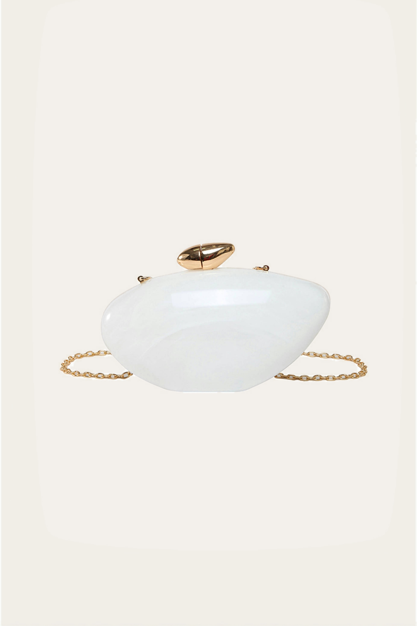 Oval Shaped Acrylic Clutch