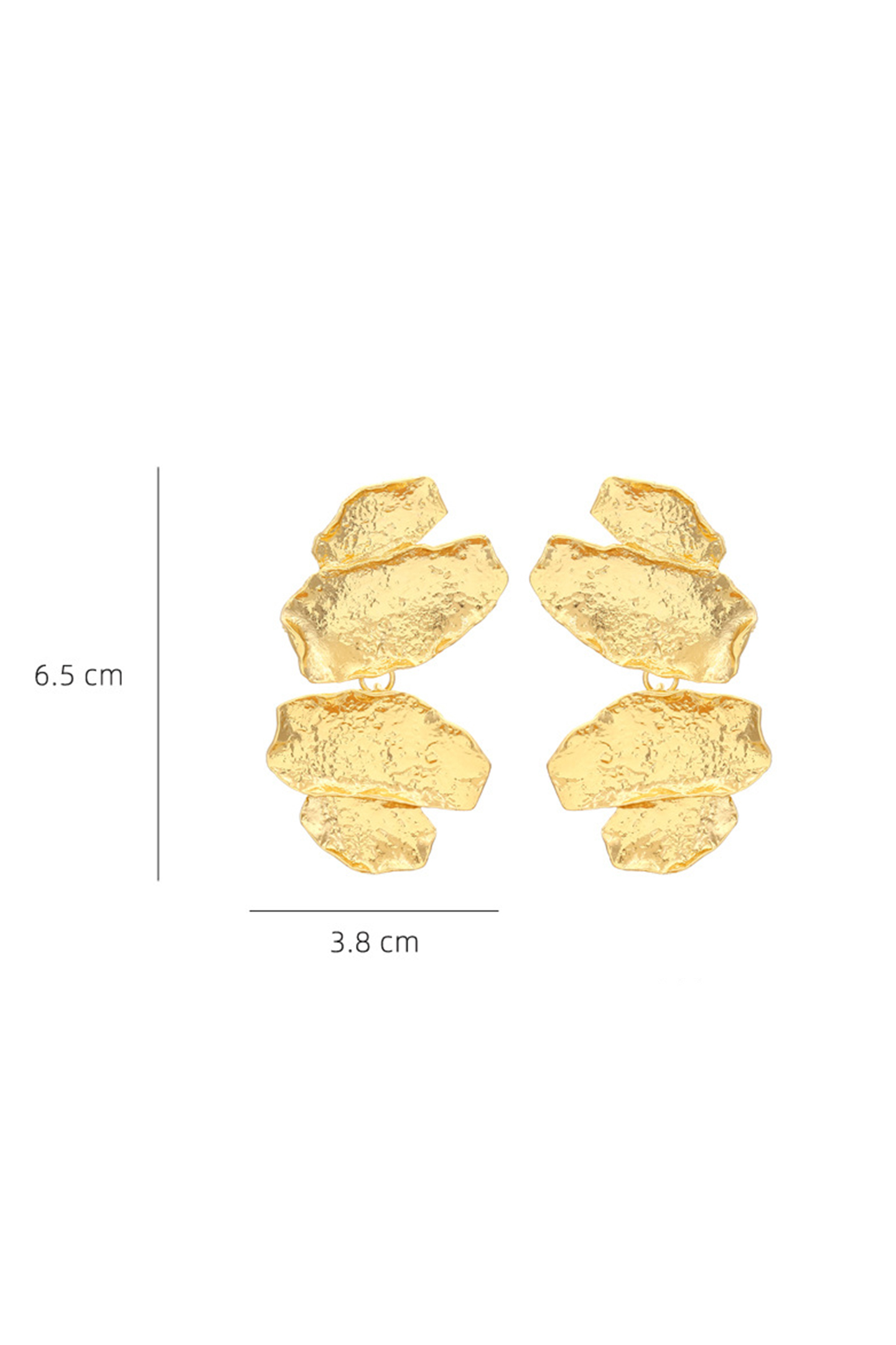 Abstract Textured Metal Earrings