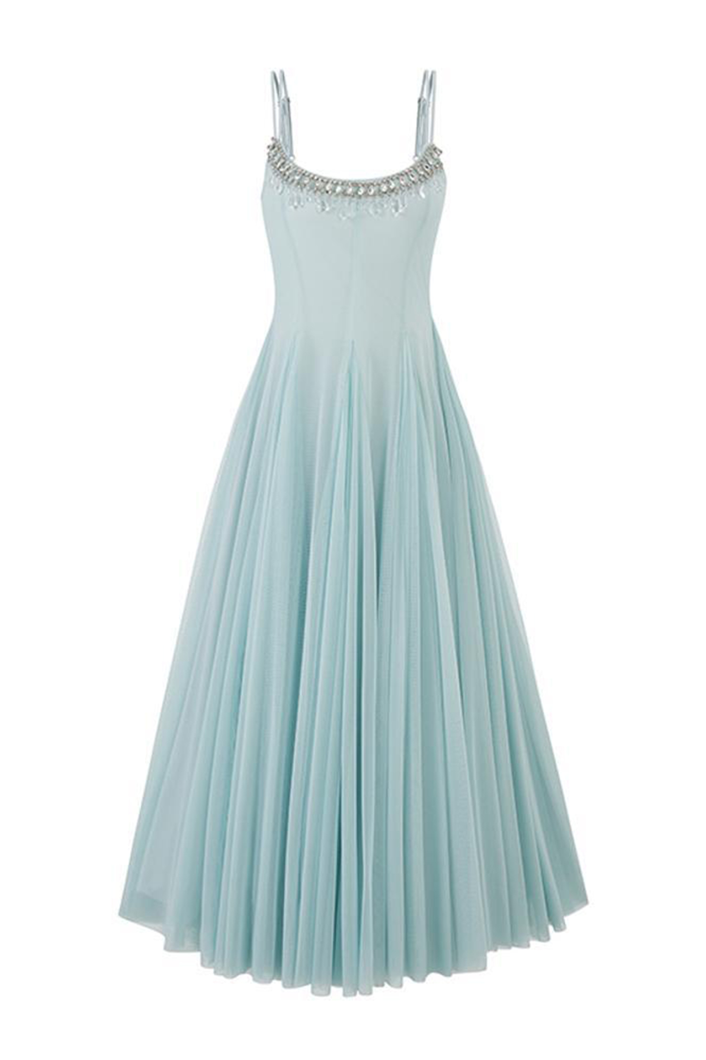 Agatha Crystal Embellished Tulle Maxi Dress
