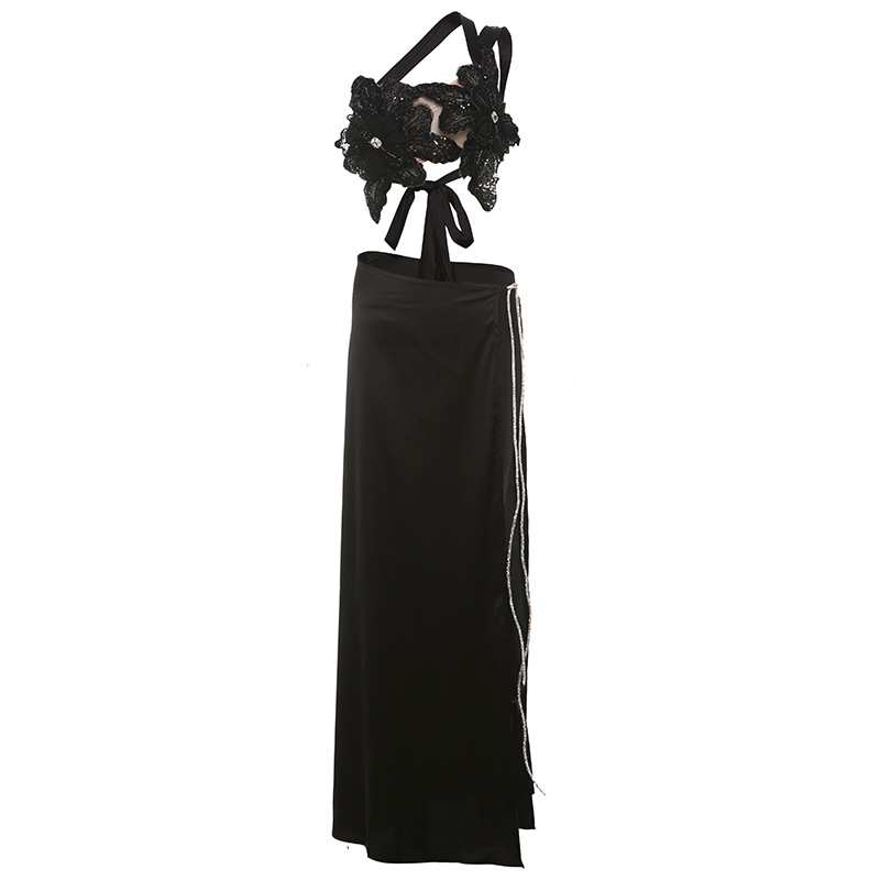 Barbara Embroidered Floral Tube Top & Skirt Set