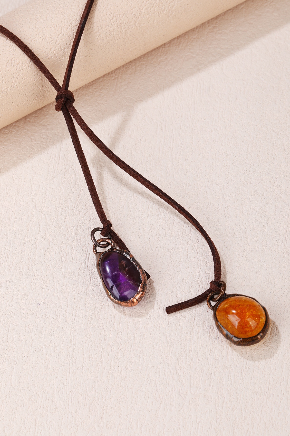Two-Stone Pendant Necklace