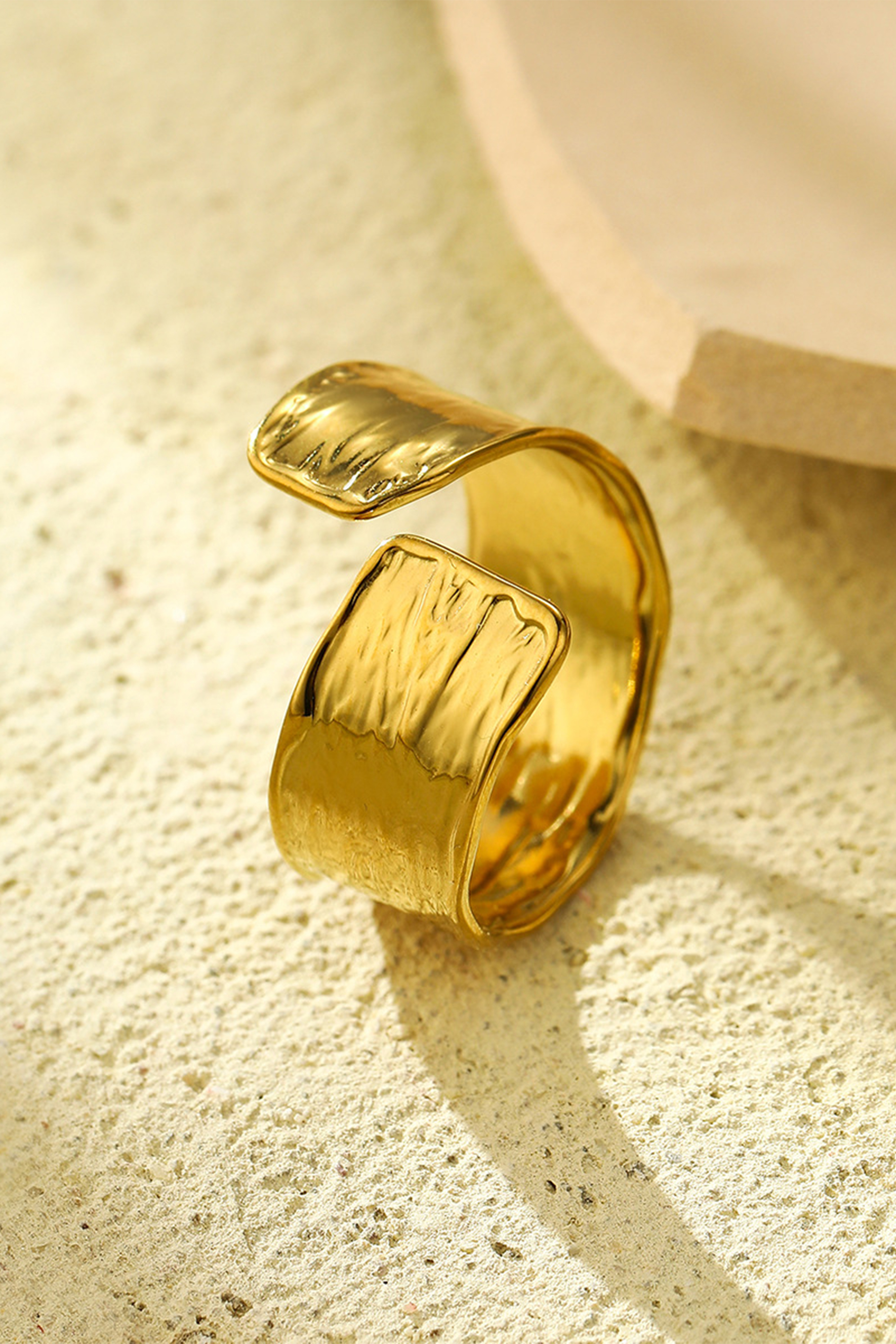 Texture Wide Band Ring