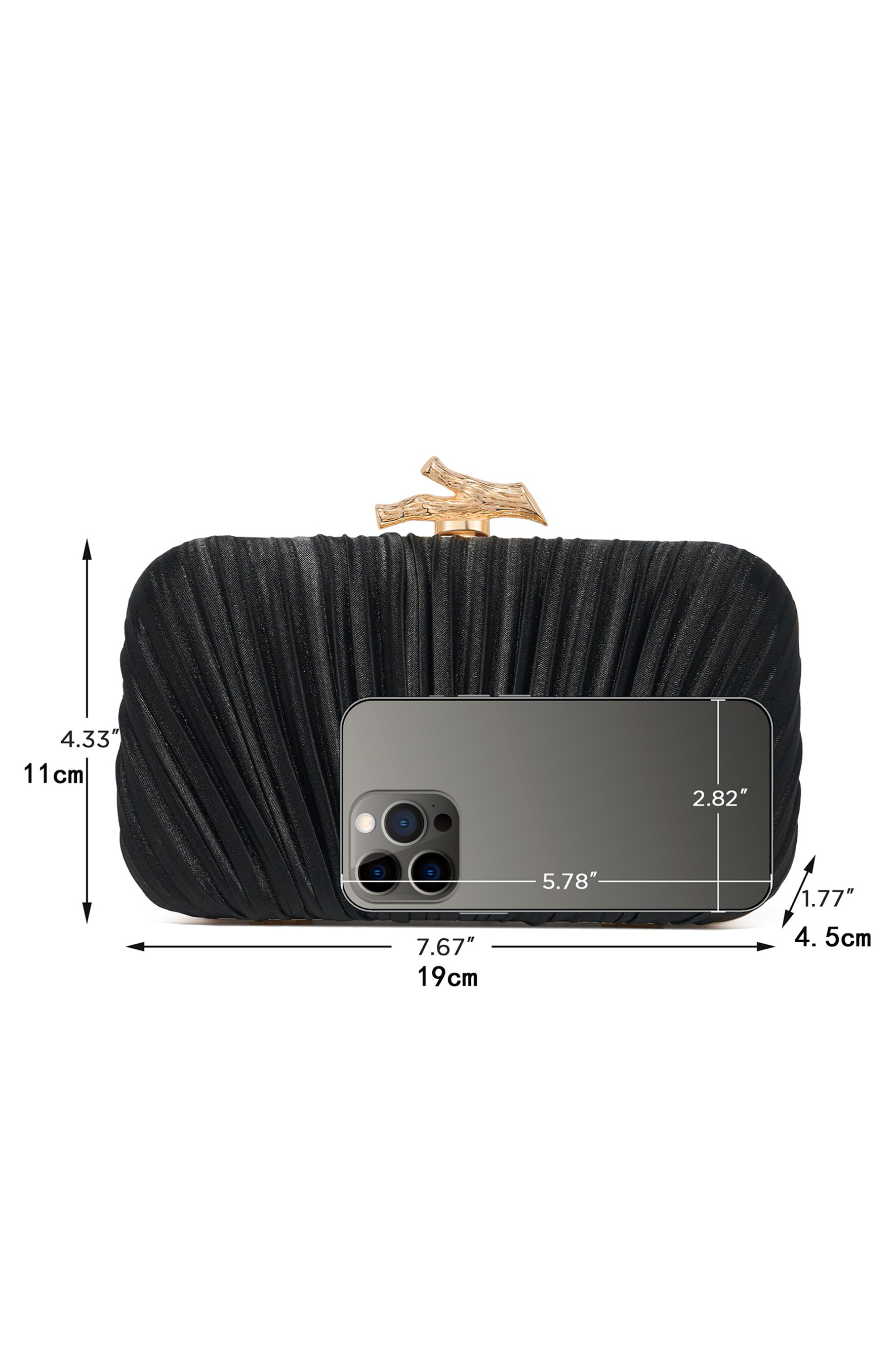 Branch Clasp Texture Clutch