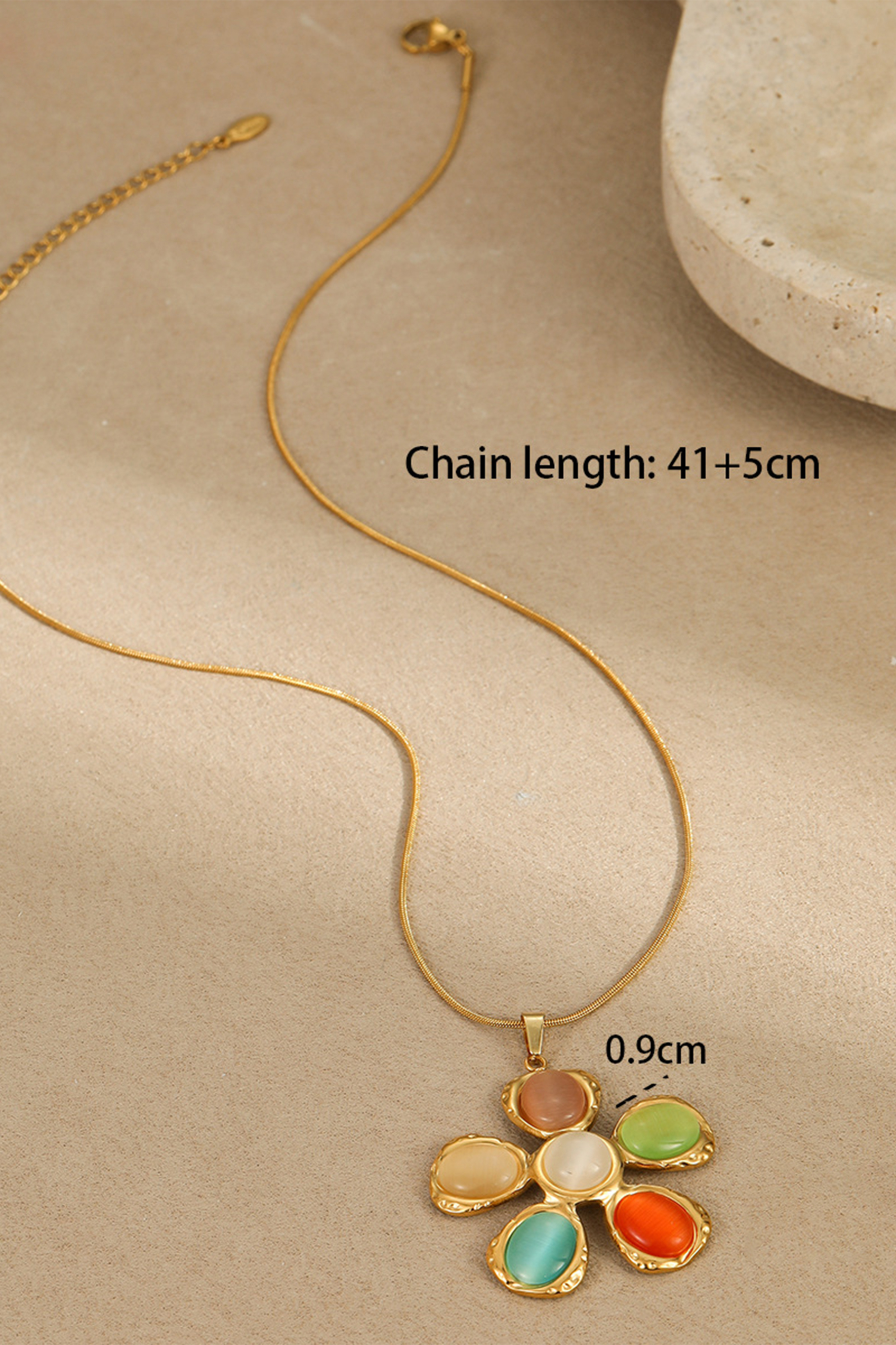 Multi Stone Floral Jewelry Set