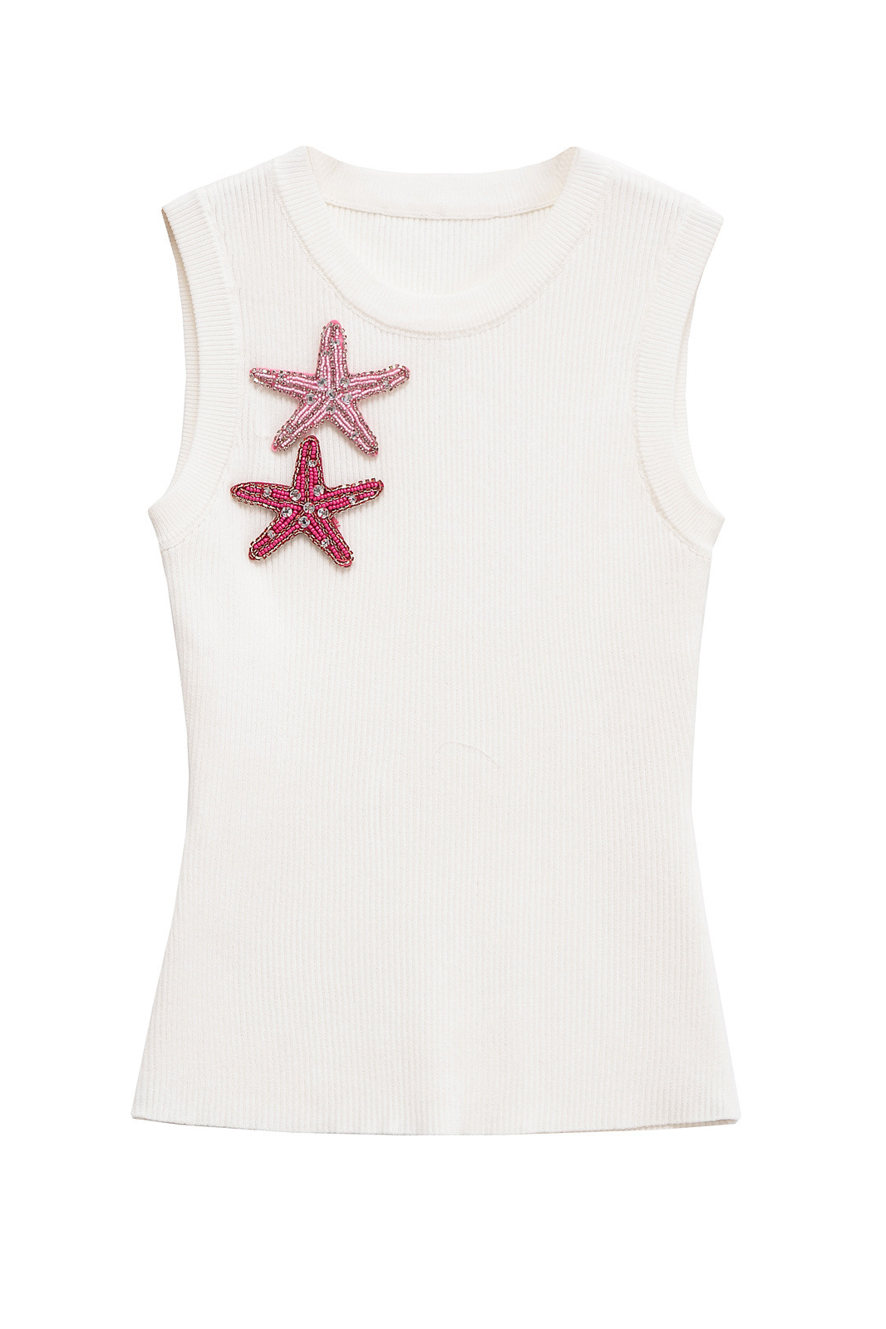 Alexia Starfish Detail Ribbed Tank Top