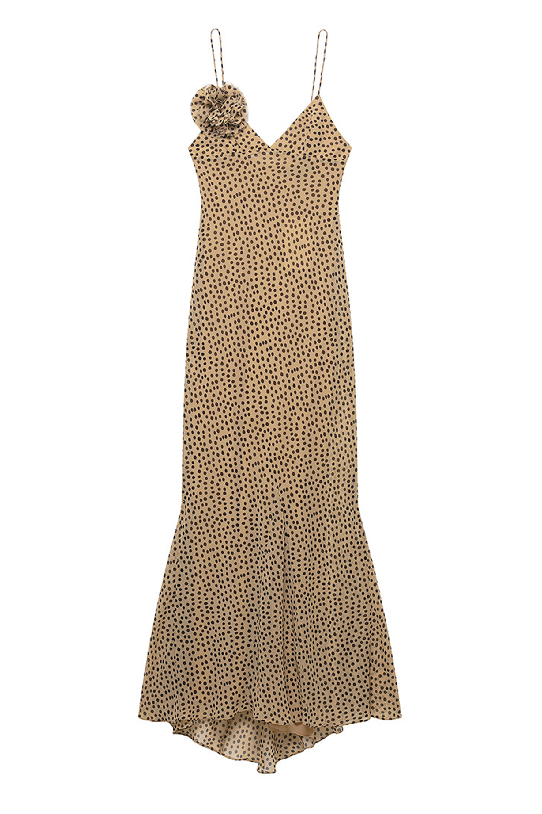 Lena Polka Dot Spaghetti Strap Maxi Dress