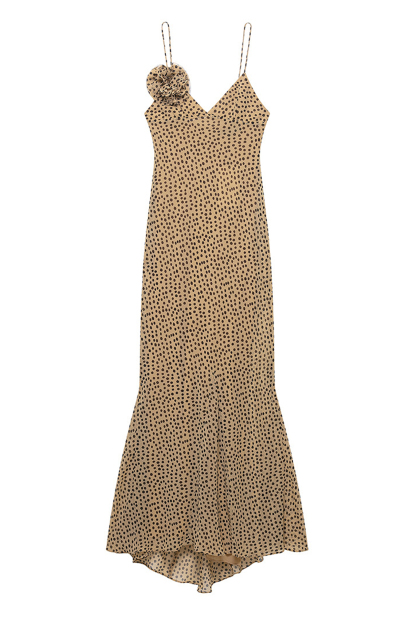 Lena Polka Dot Spaghetti Strap Maxi Dress