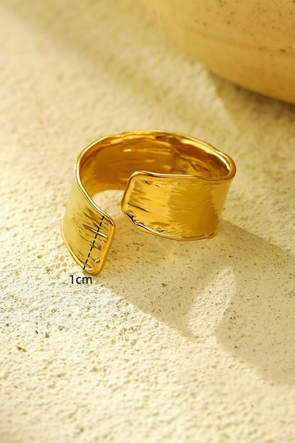 Texture Wide Band Ring