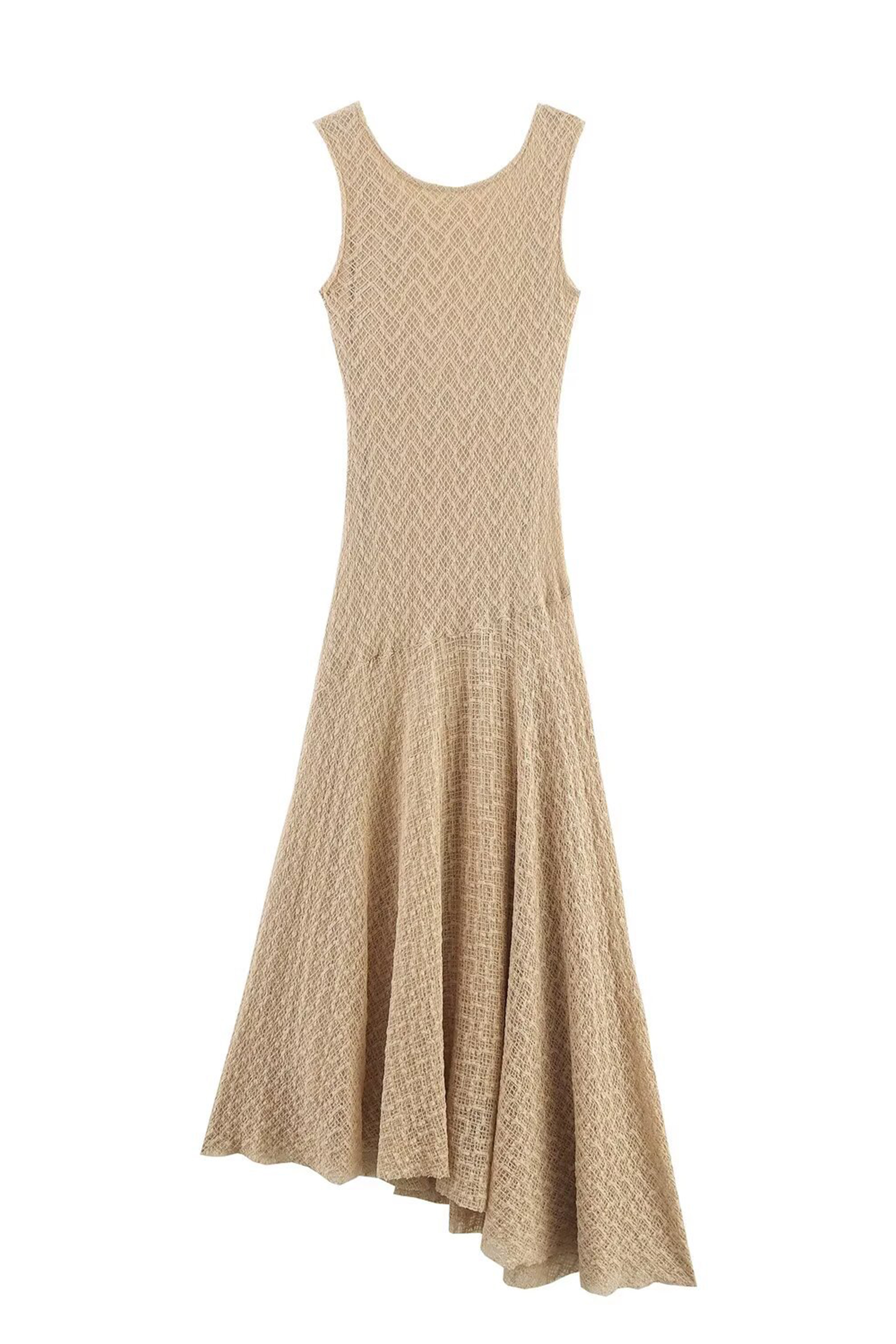 Kelly Sleeveless Textured Maxi Dress