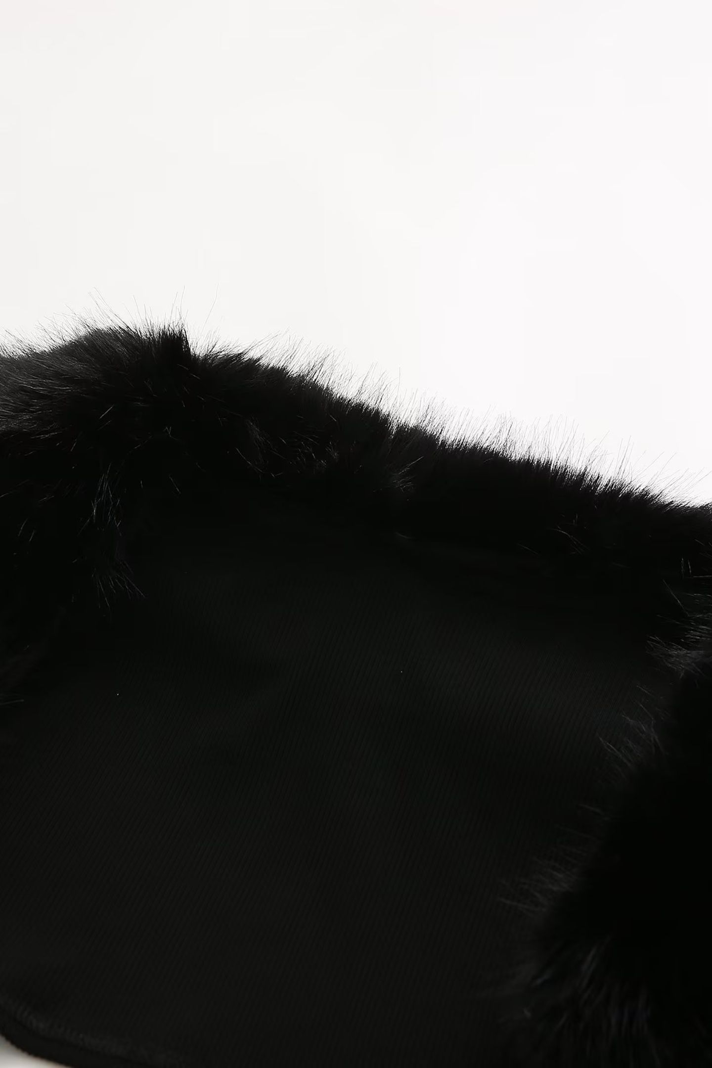 Apphia Crop Artificial Fur Blouse & Corset Two Piece Set