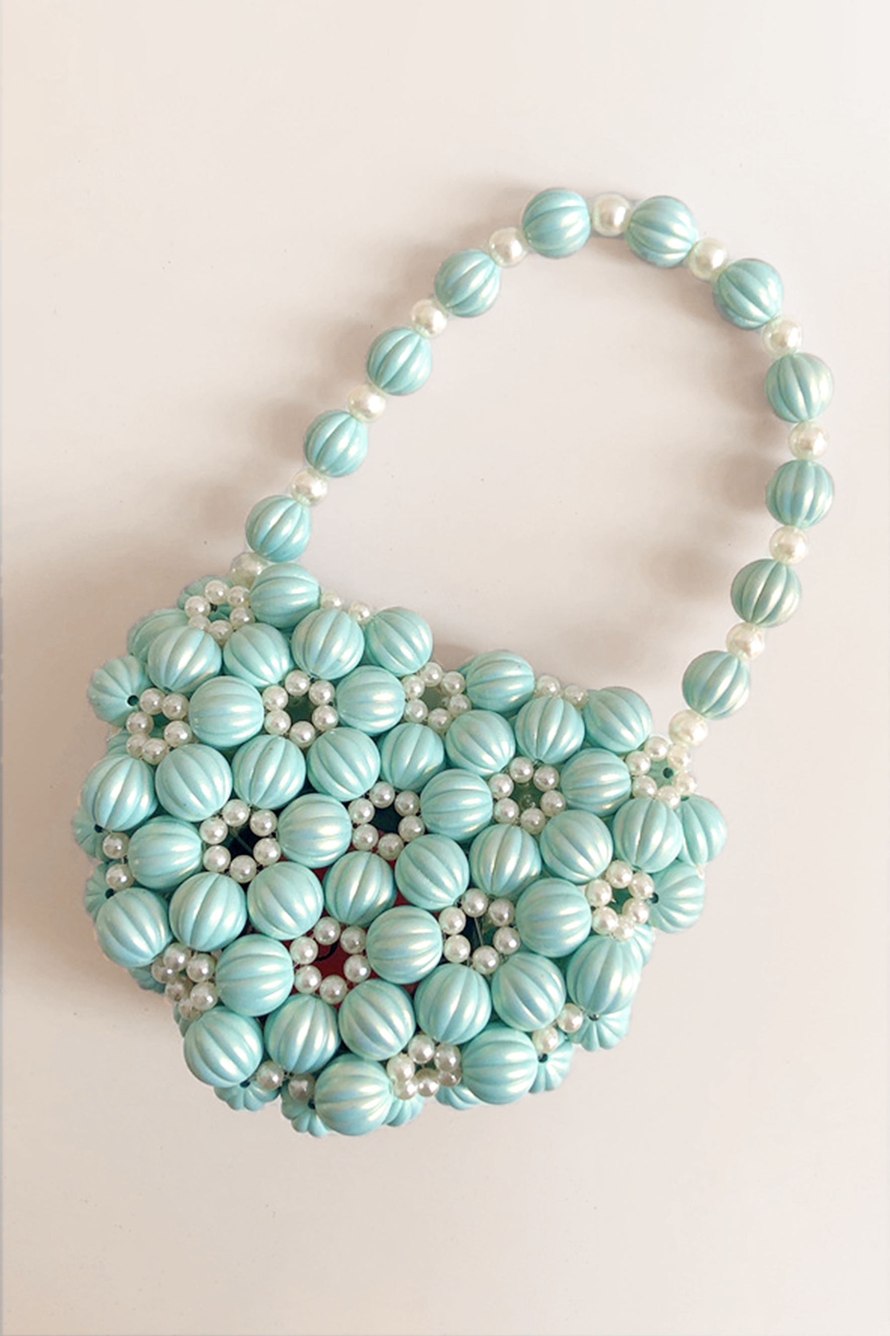 Floral Beaded Pearl Handbag