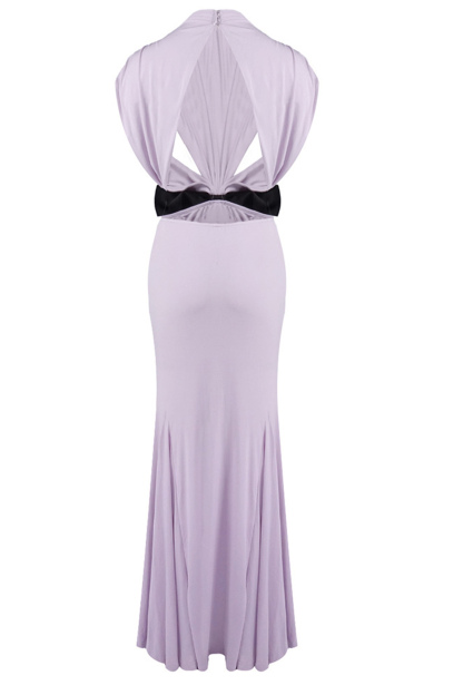 Elizabeth Bow Detail Open Back Maxi Dress