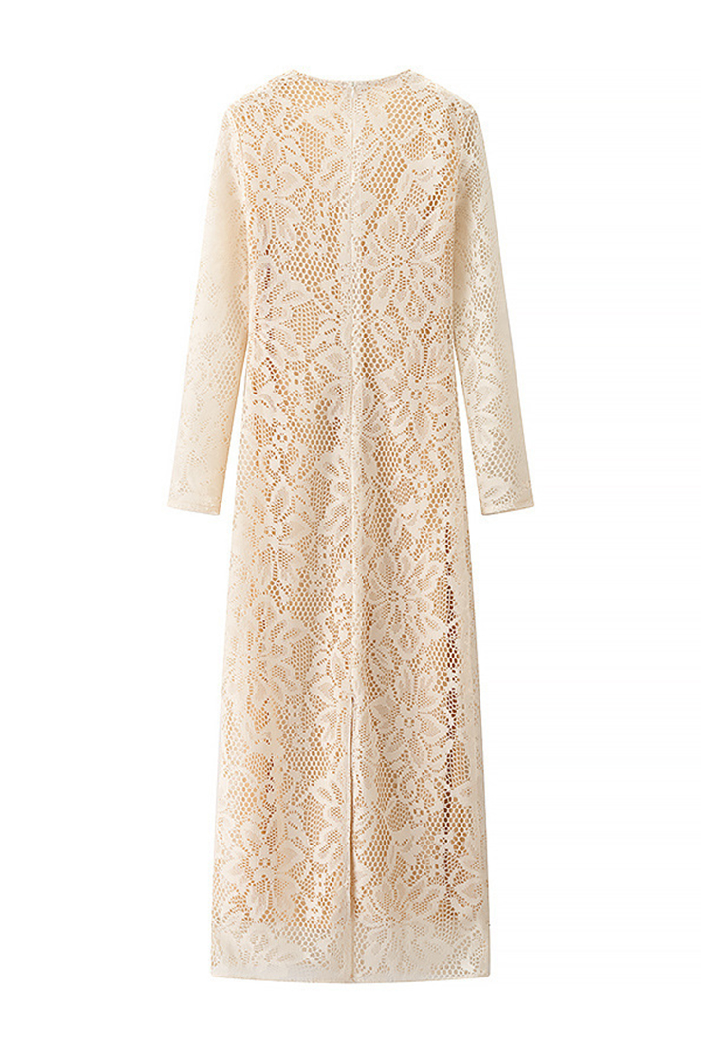 Olivia V-neck Long Sleeve Lace Midi Dress
