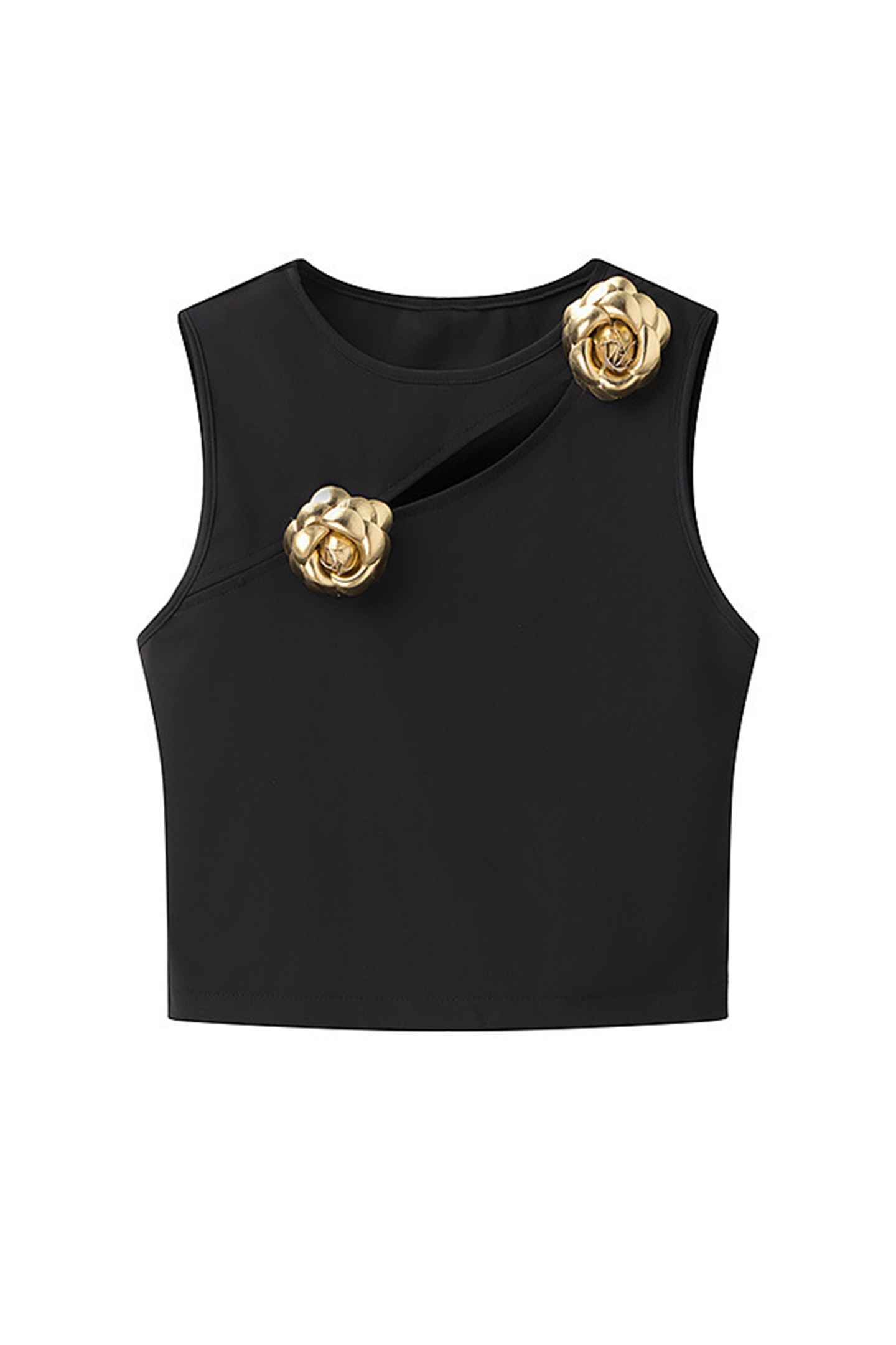Venus Rosette Embellished Cutout Two-Piece Set
