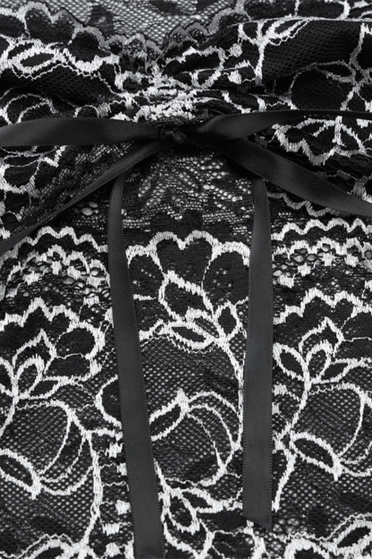 Marissa Off Shoulder Floral Lace Skirt Set