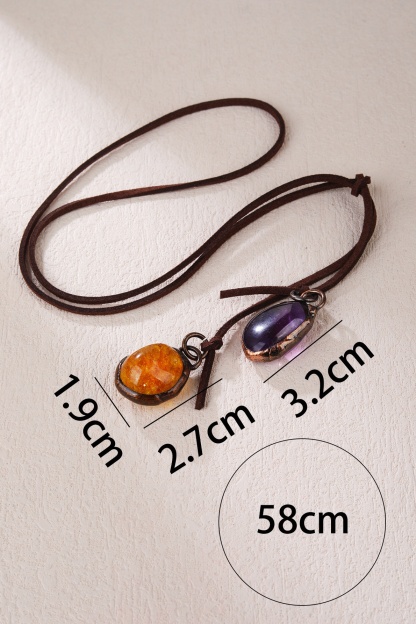 Two-Stone Pendant Necklace