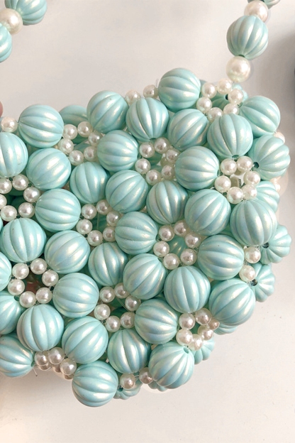 Floral Beaded Pearl Handbag