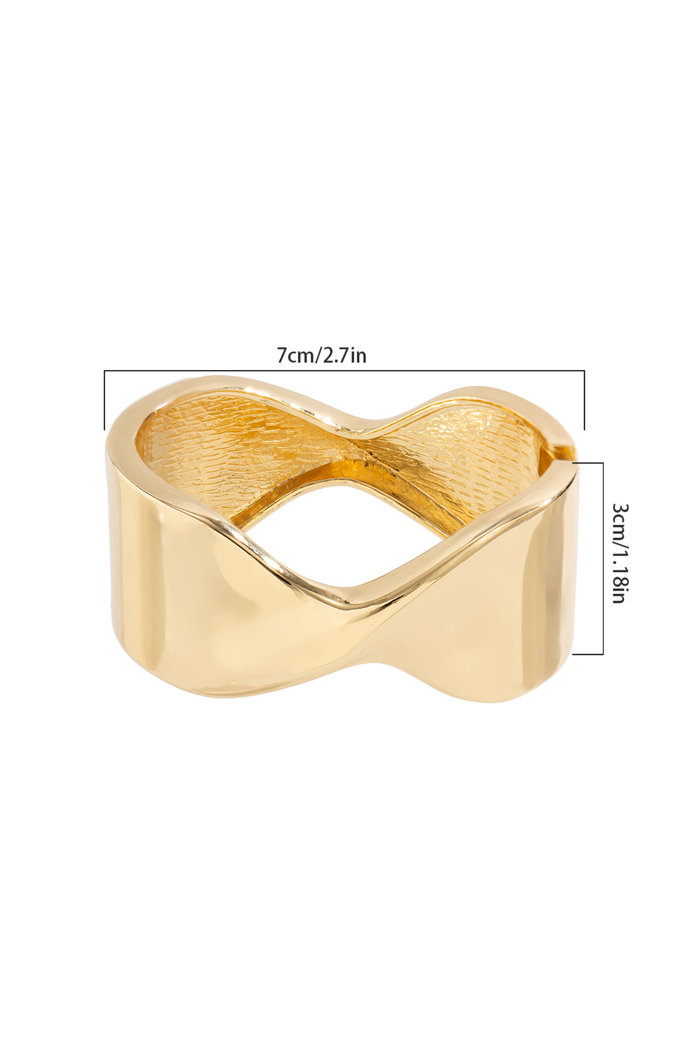 Irregular Shape Metal Bangle