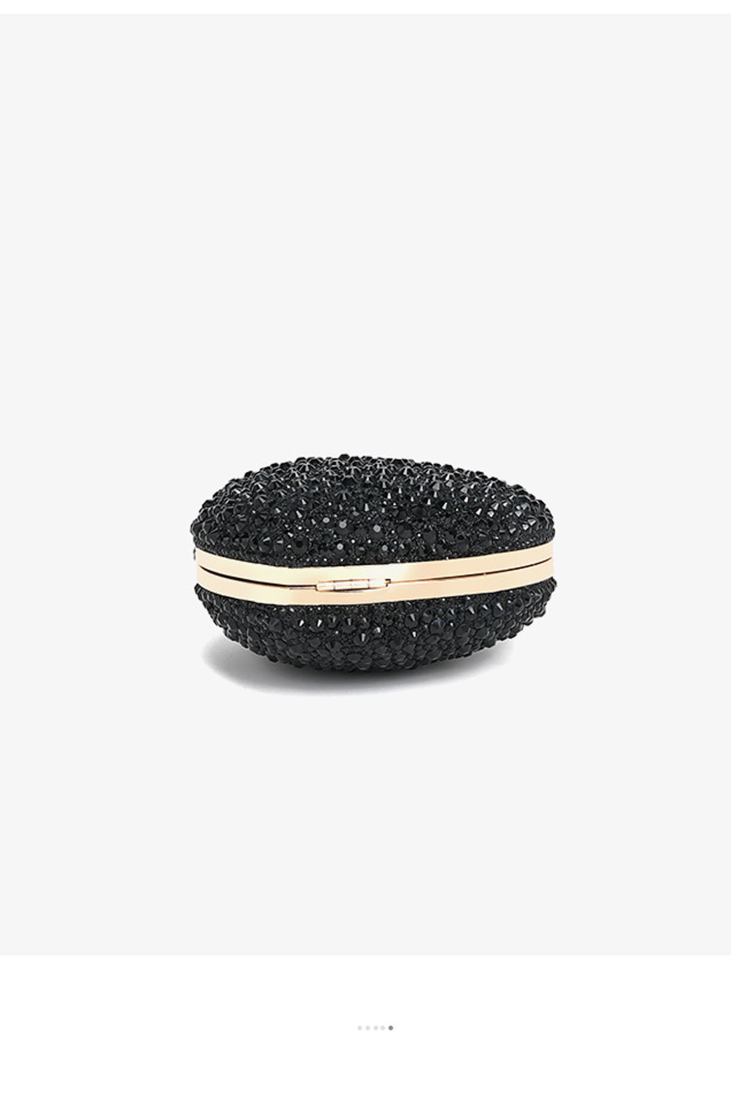 Heart Shaped Rhinestone Clutch Purse