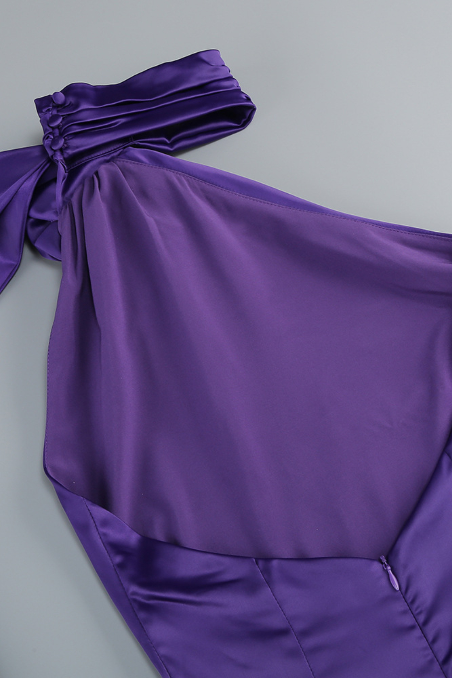 Verna Halter Floral Maxi Satin Dress