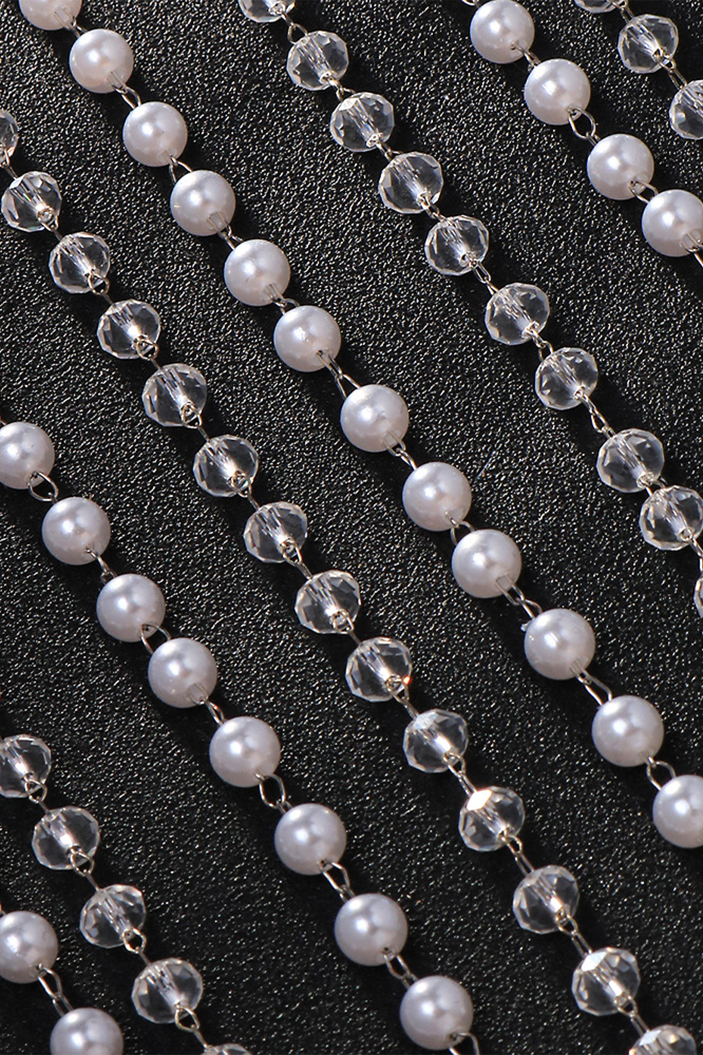 Crystal Pearl Tassel Headband