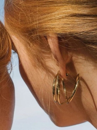 Asymmetrical Loop Dangle Earrings