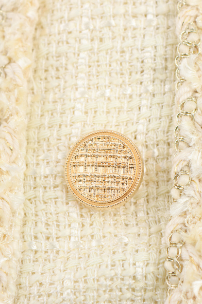 Sally Cap Sleeve Pleated Tweed Mini Dress