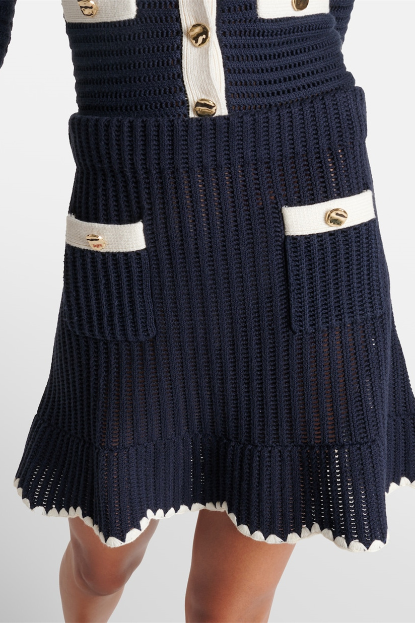 Denise Contrast Trim Knit Set