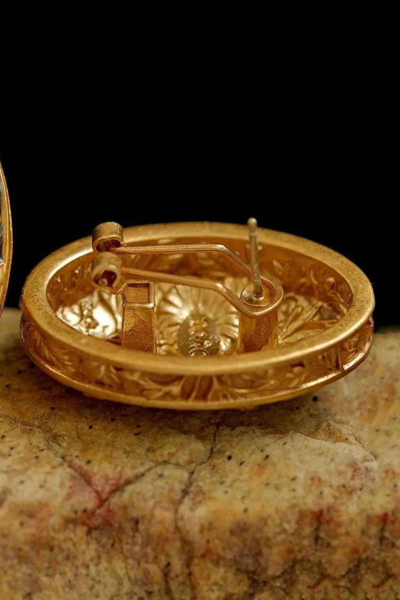 Eileen Flower Enamel Earrings & Ring Set