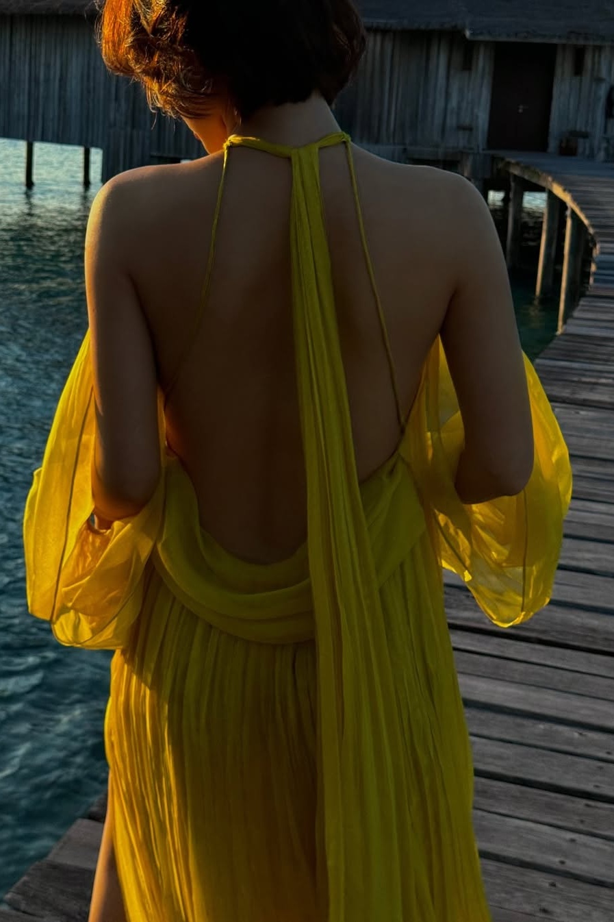 Angela Halter Neck Backless Maxi Dress – Sunfere Angela Halter Neck Backless Maxi Dress – Sunfere