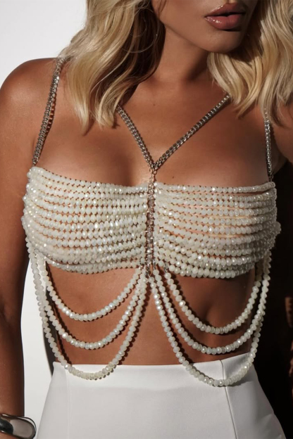 Ella Beaded Hollow Out Top
