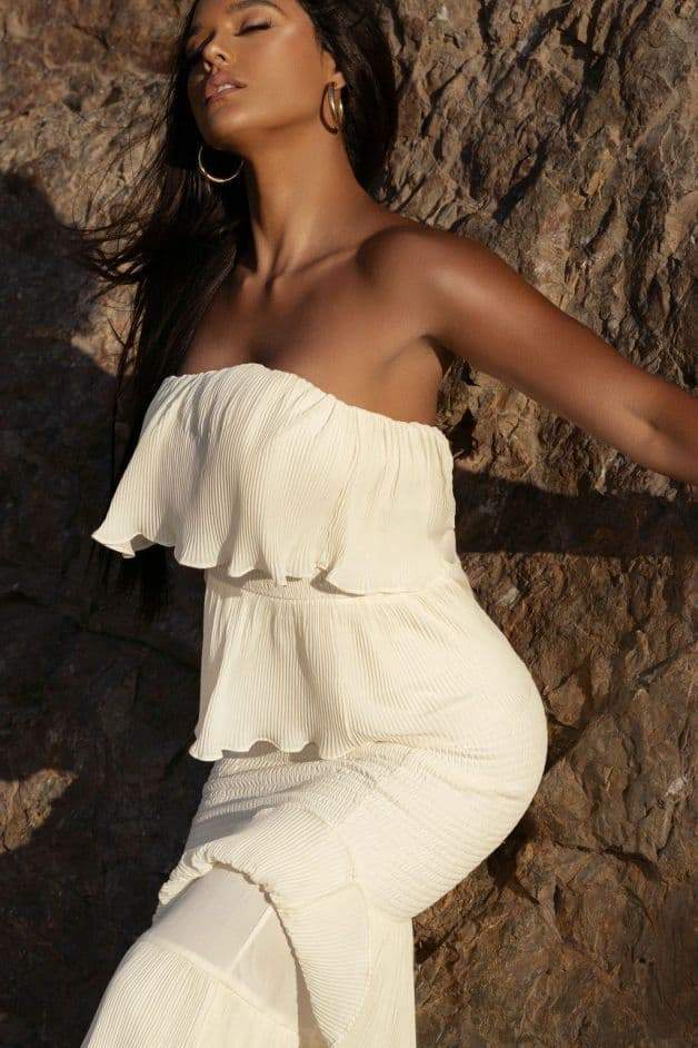 Alexia Ruffle Tiered Maxi Dress-Sunfere