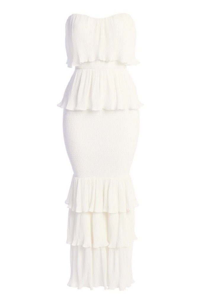Alexia Ruffle Tiered Maxi Dress-Sunfere