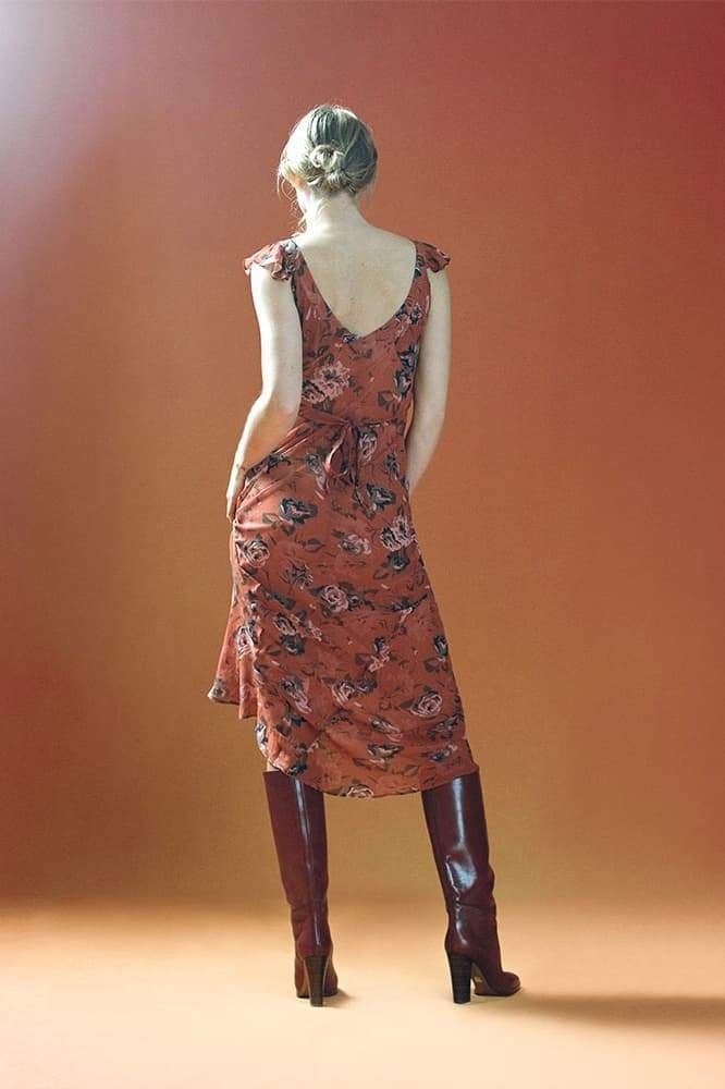 Alison Floral Printed U-Neck Maxi Dress-Sunfere