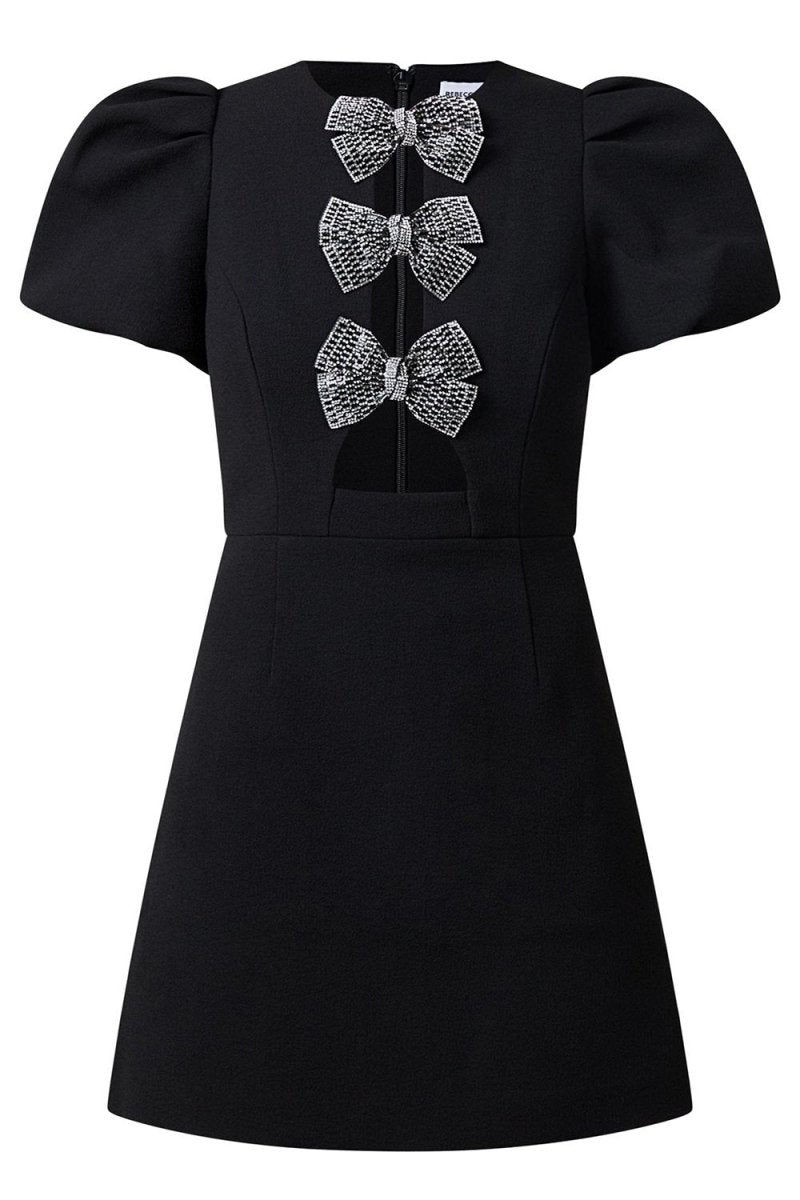 【爆買い！】 Puff Sleeve Cut-out Mini Dress-Sunfere カットソー(長袖+七分)