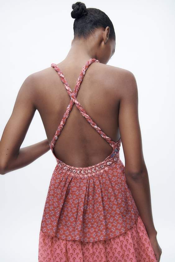 dresses-Ann Printed Crossover Strap Maxi Dress-SD00601222175-Pink-XS - Sunfere