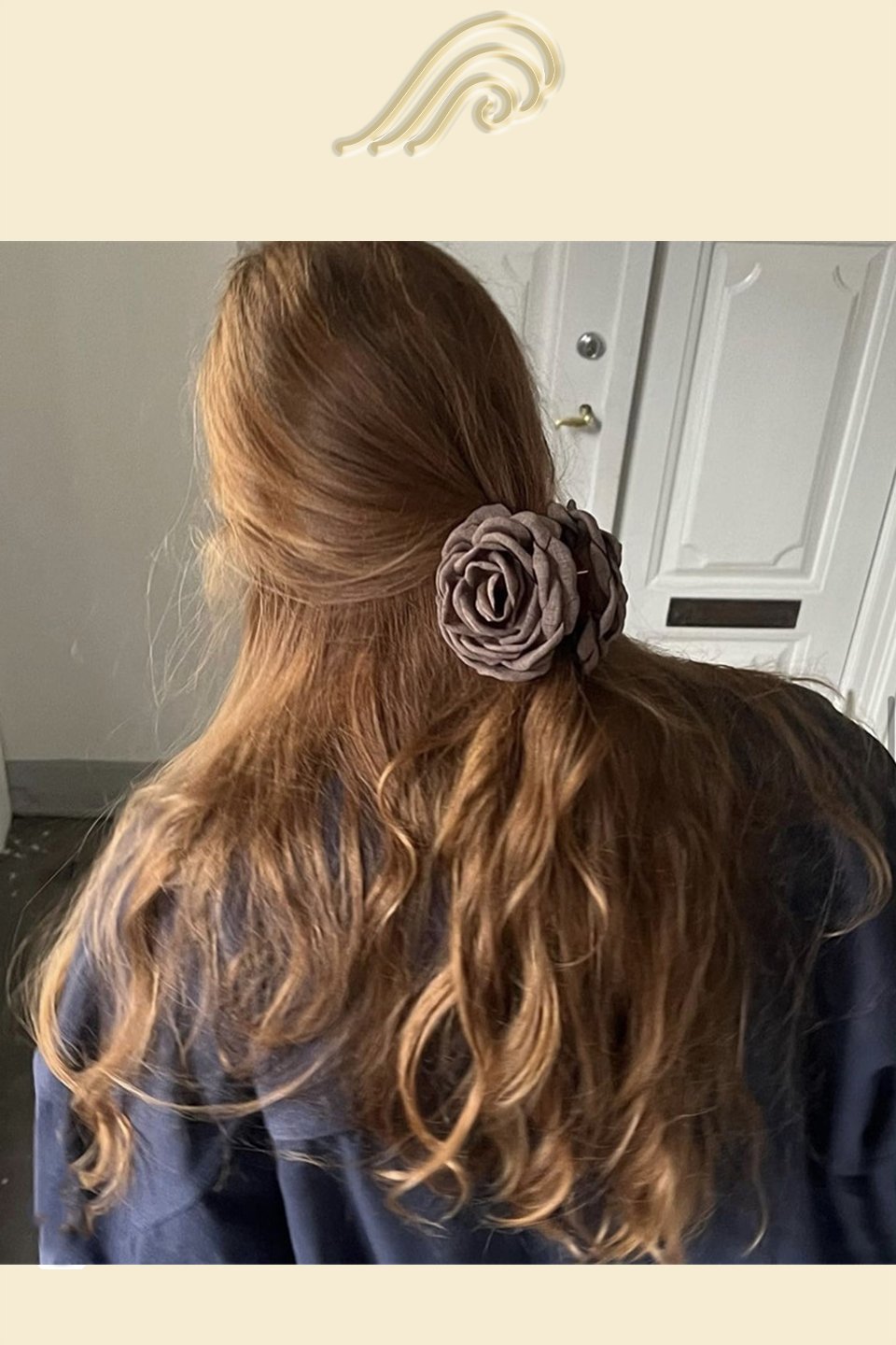 Antonia Handmade Rose Hair Claw