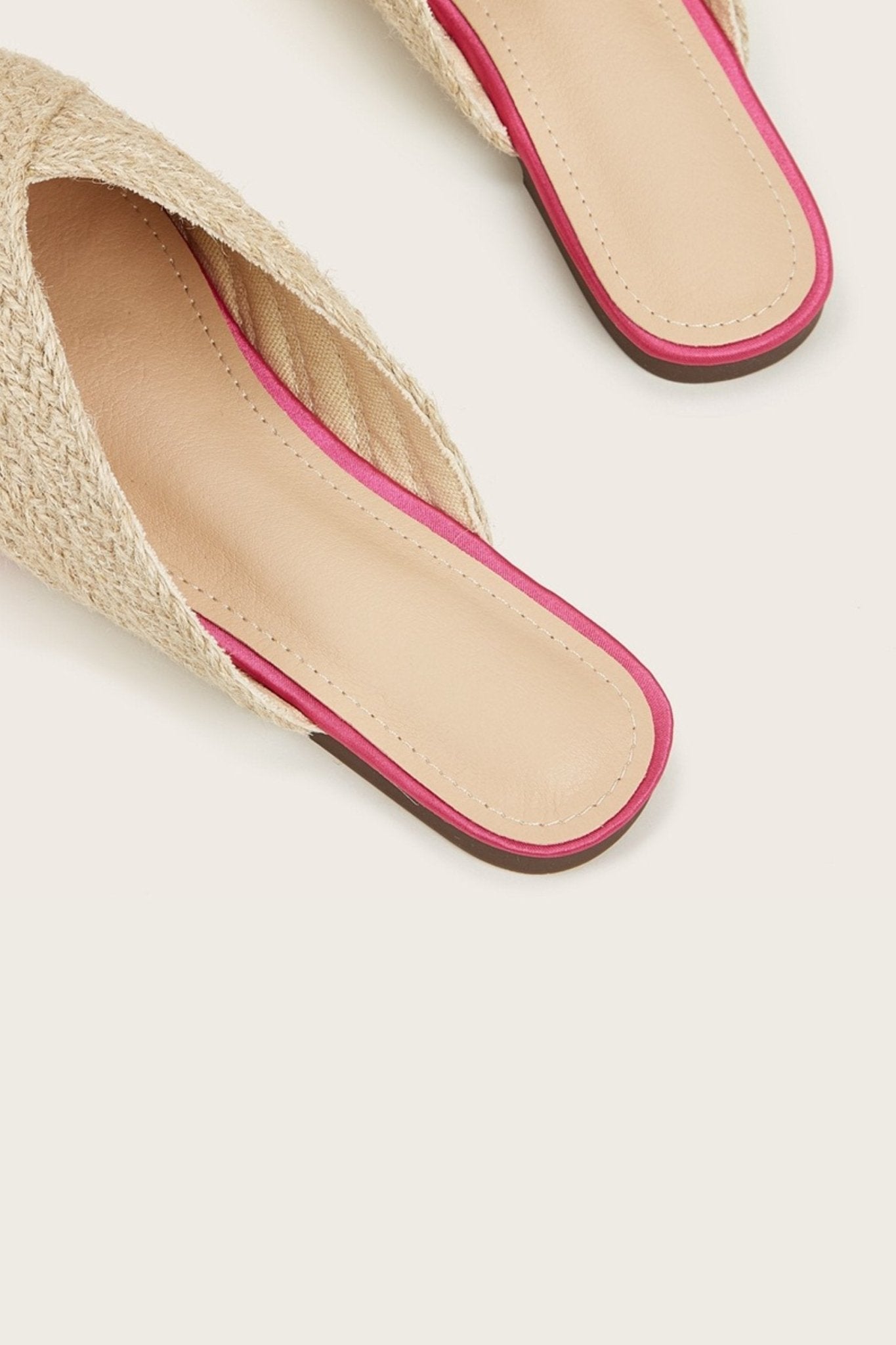 Apphia Woven Satin Slippers-Sunfere