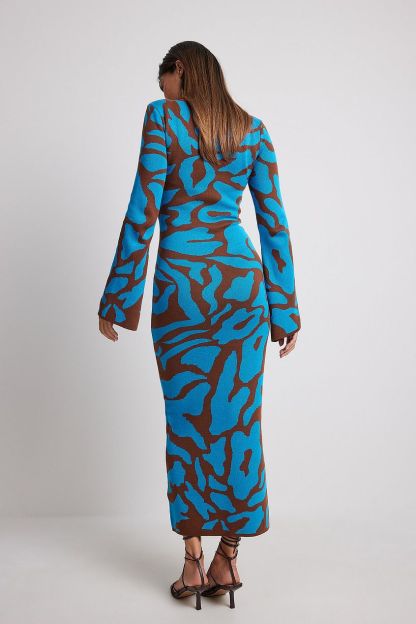 Ava Jacquard Knit Midi Dress
