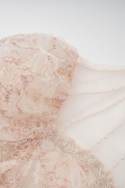 Celia Floral Embroidered Puff Sleeve Maxi Dress